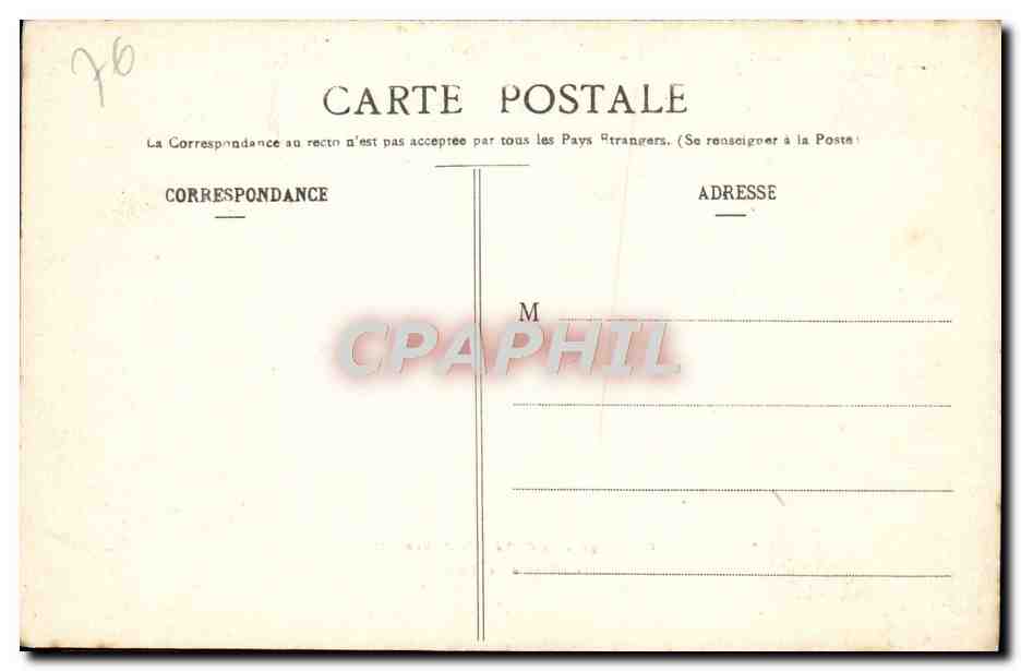CPA La Cathedrale de Rouen Tombeau de Rollon — Rückseite