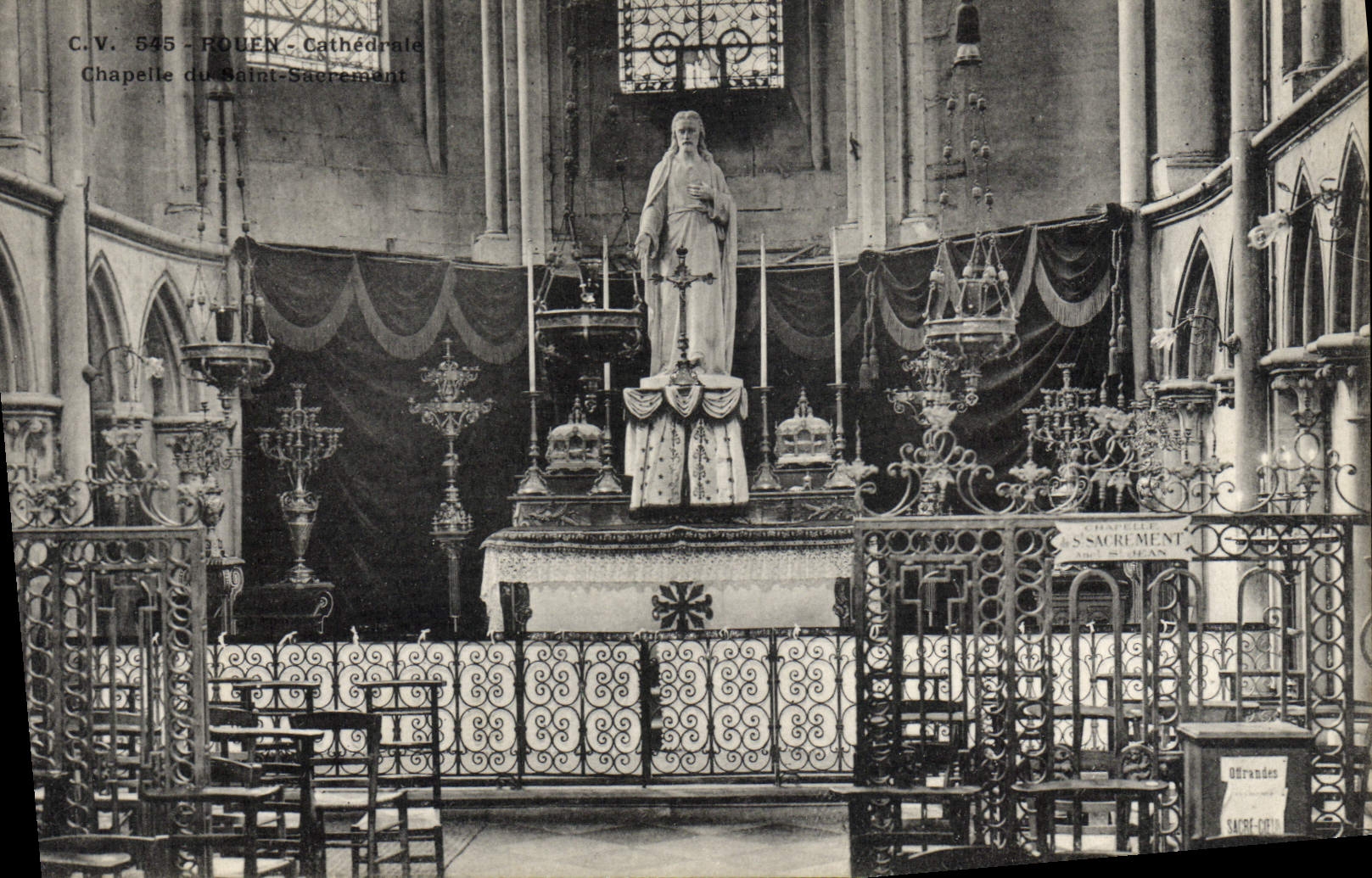 CPA Rouen Cathedrale Chapelle du Saint Sacrement