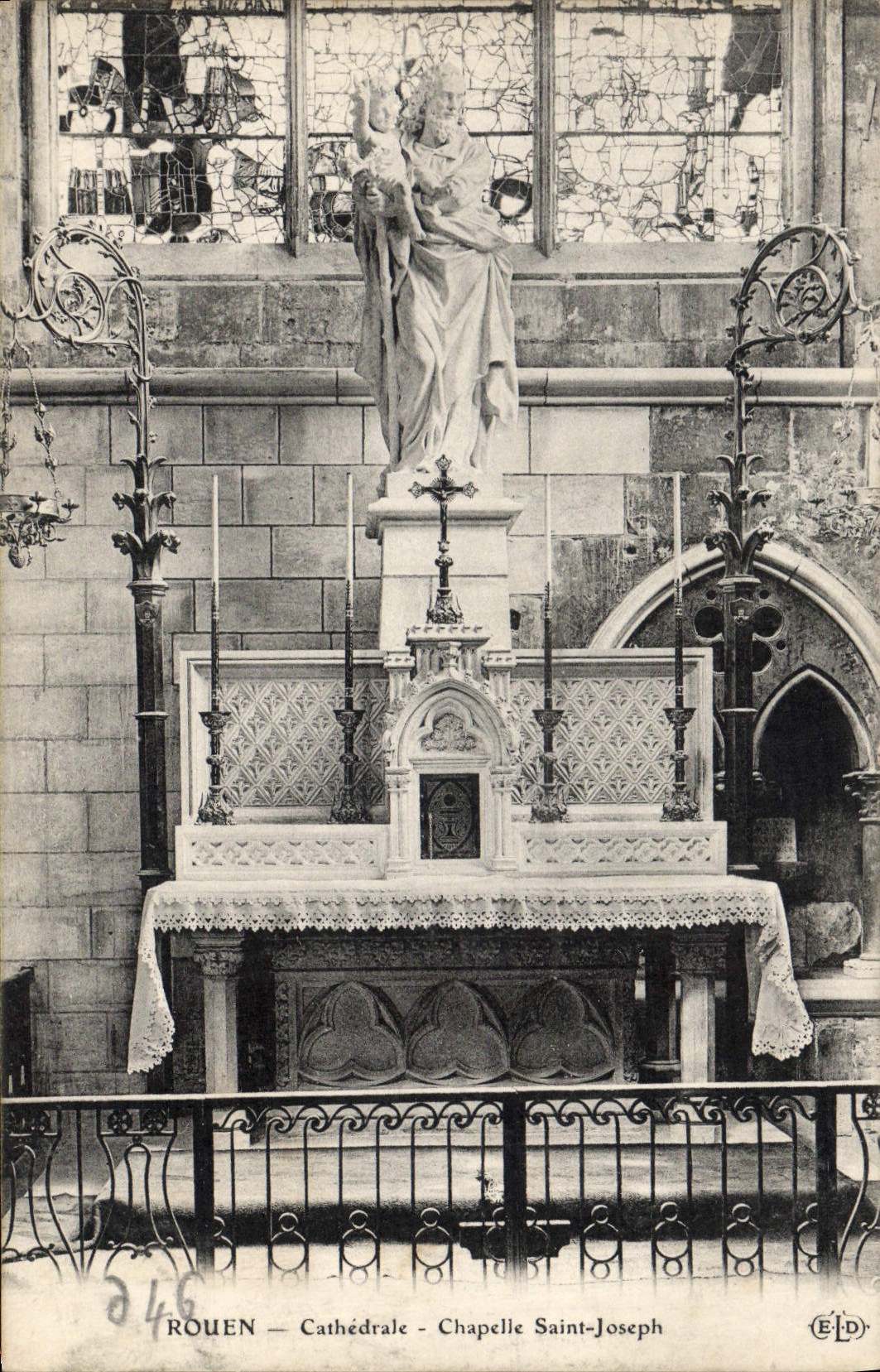 CPA Rouen Cathedrale Chapelle Saint Joseph