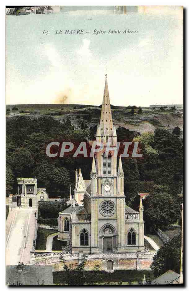 CPA Le Havre Eglise Sainte Adresse