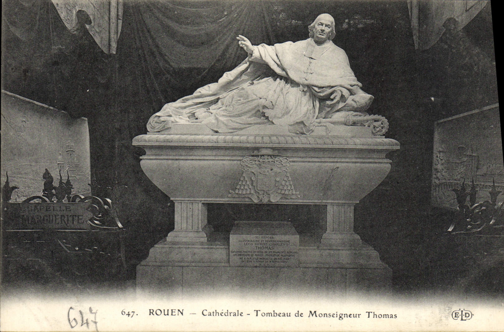 CPA Rouen La Cathedrale Tombeau de Monseigneur Thomas