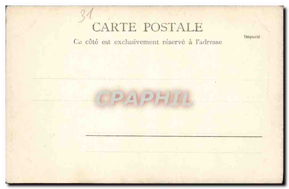 CPA Luchon Le Lac  — Verso