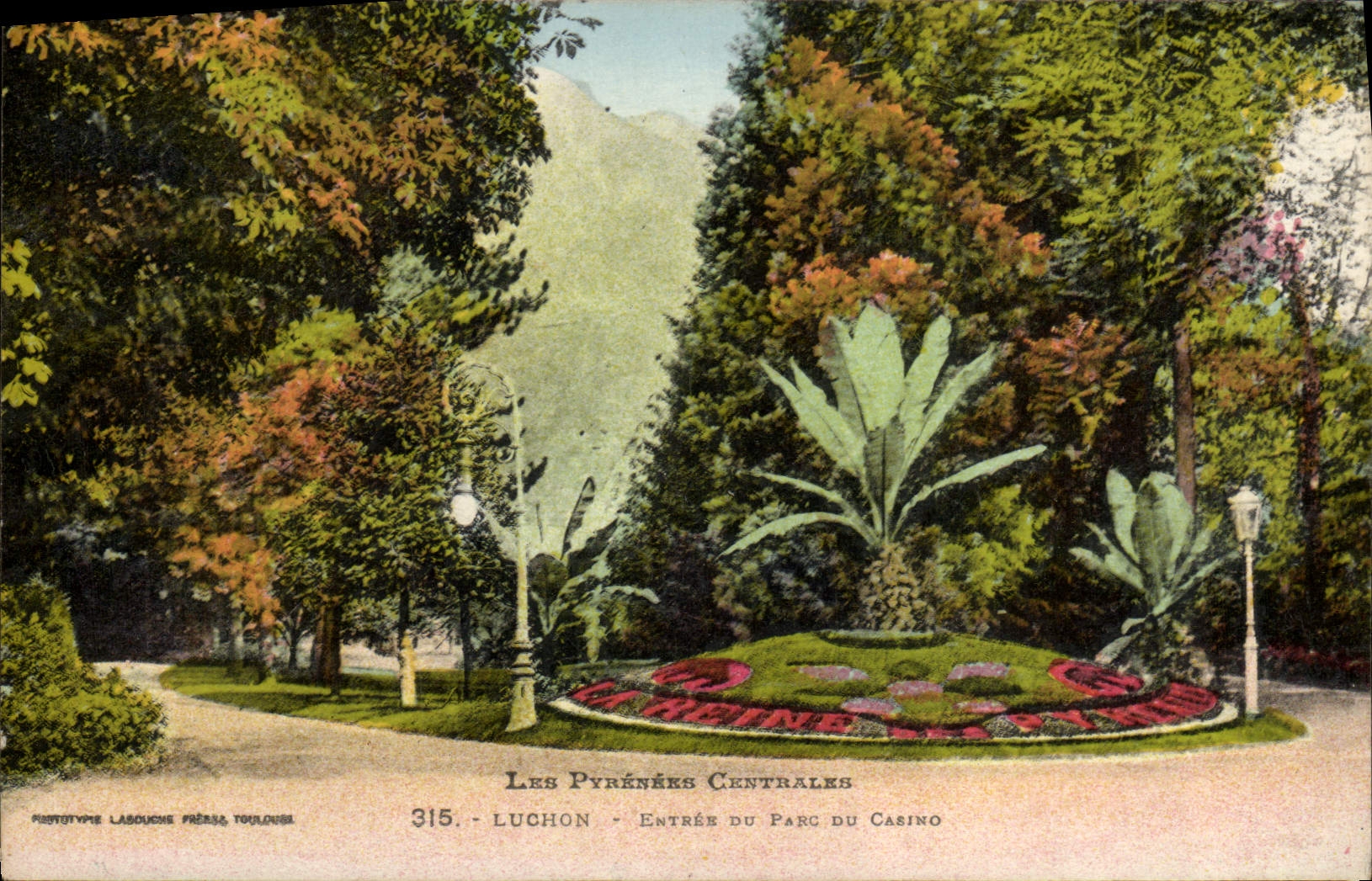 CPA Luchon Entree du Parc du Casino