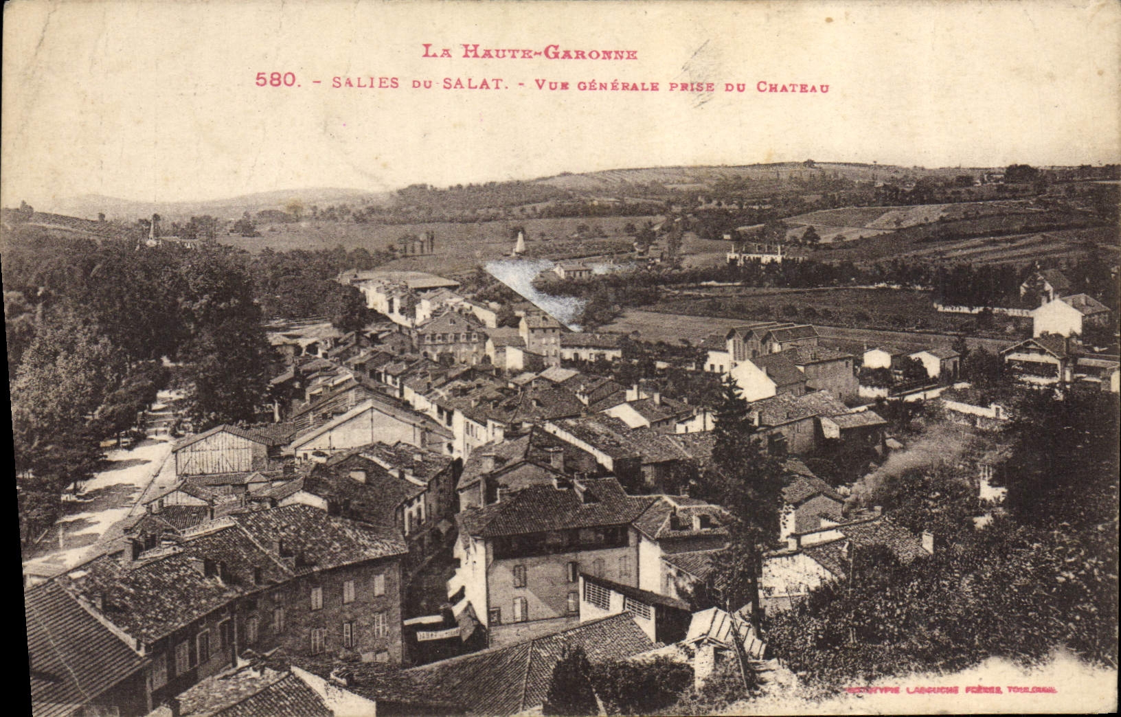 CPA Salies Du Salat Vue Generale prise du Chateau