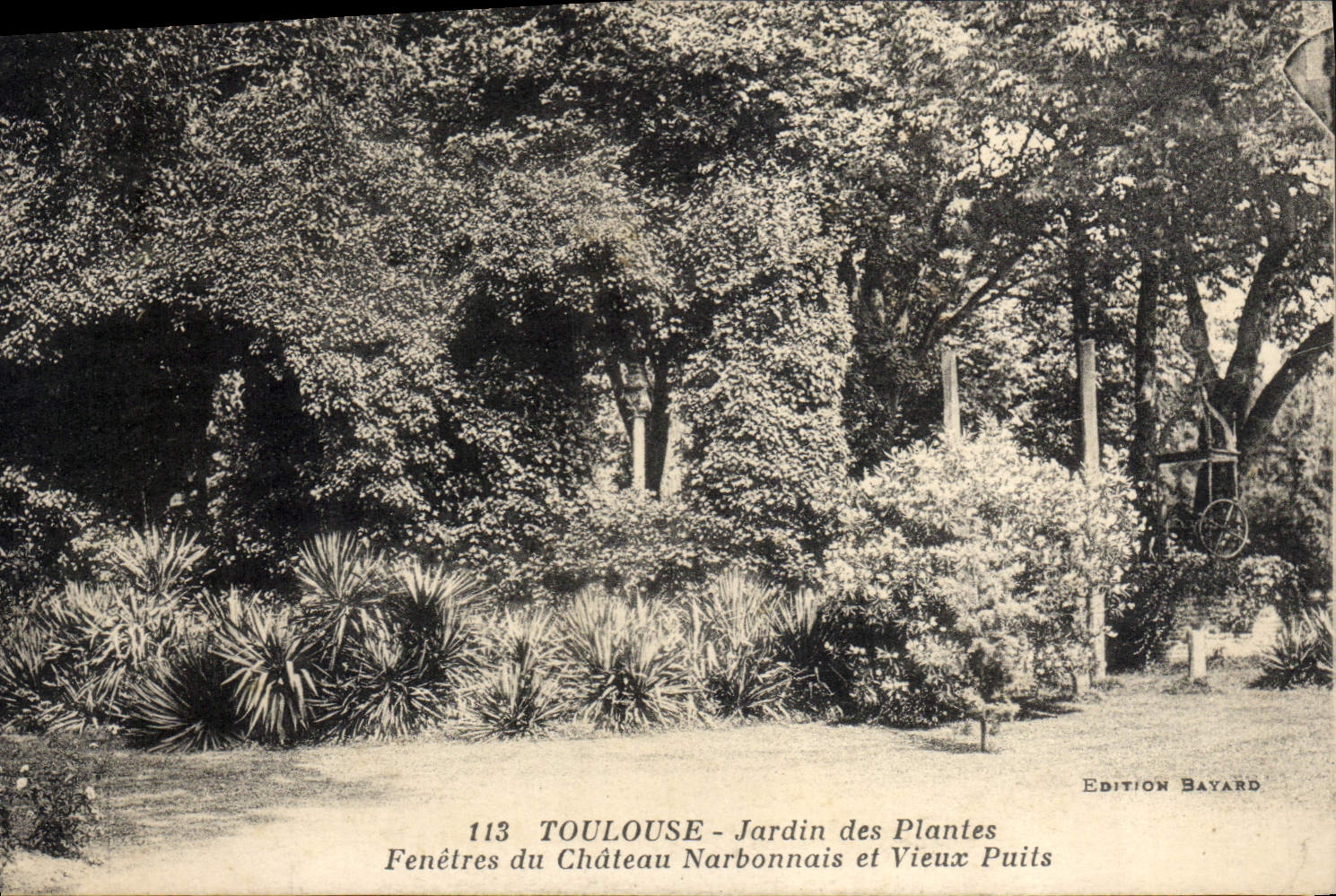 CPA Toulouse Jardin des Plantes Fenetres du Chateau Narbonnais et Vieux Puits