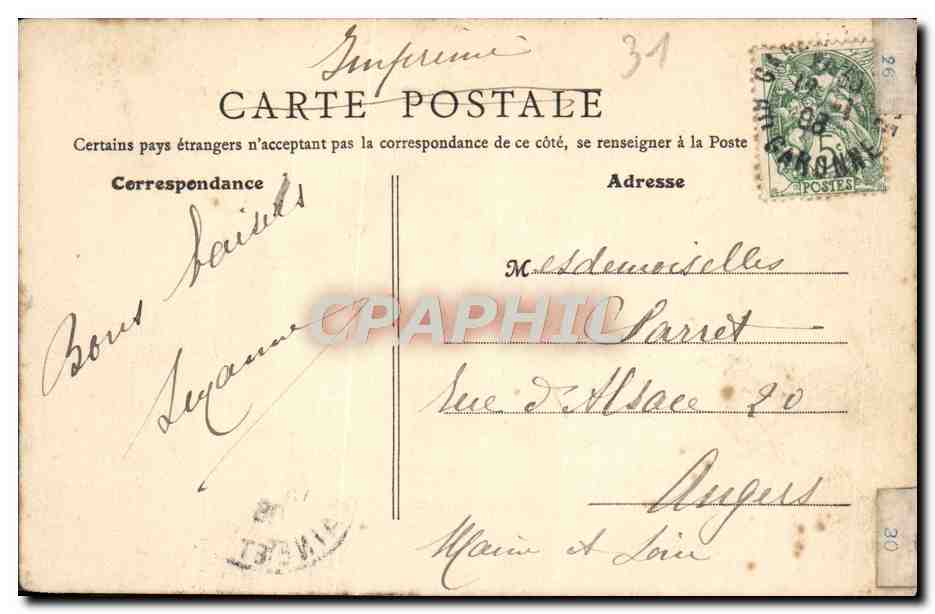 CPA Toulouse Le Pont Saint Cyprien Pris de la Prairie des Filtres — Verso