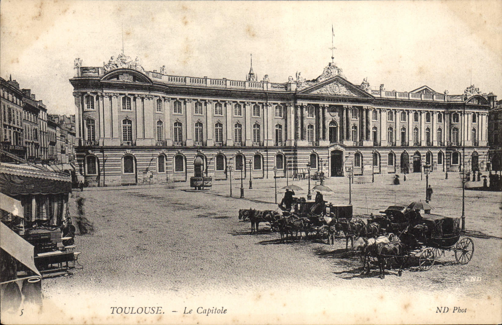 CPA Toulouse Le Capitole Caleche Chevaux 