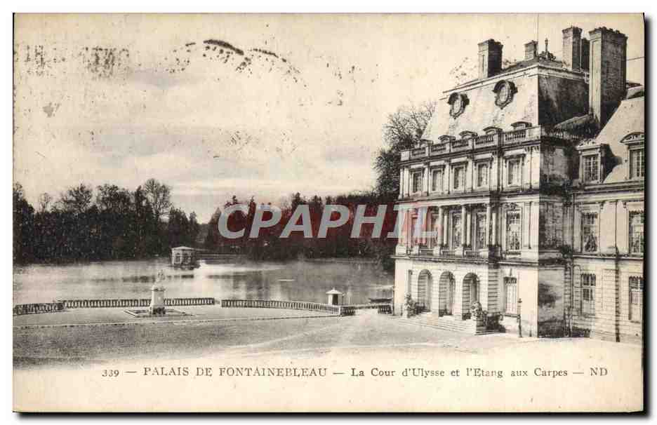 Palais de Fontainebleau — La Cour d'Ulysse et l'Étang aux Carpes — n°339