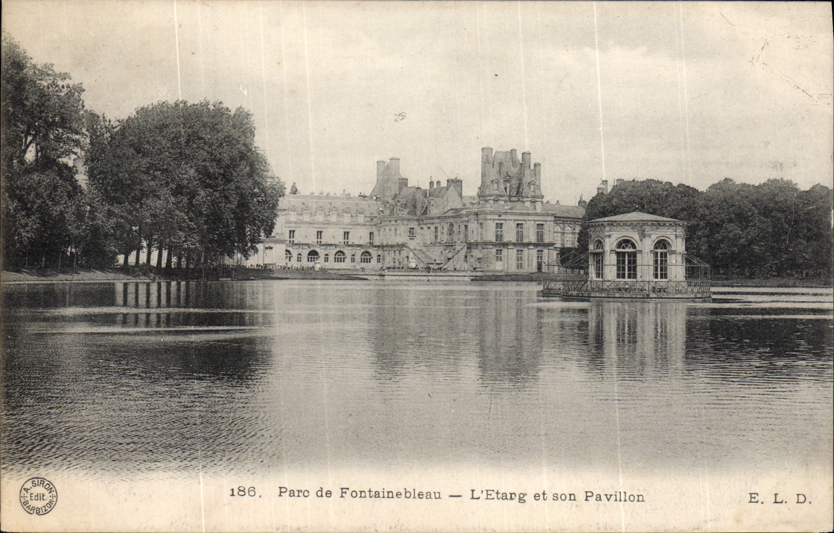Parque de Fontainebleau — El Estan y su Pavillon — E. L. D. — n° 186