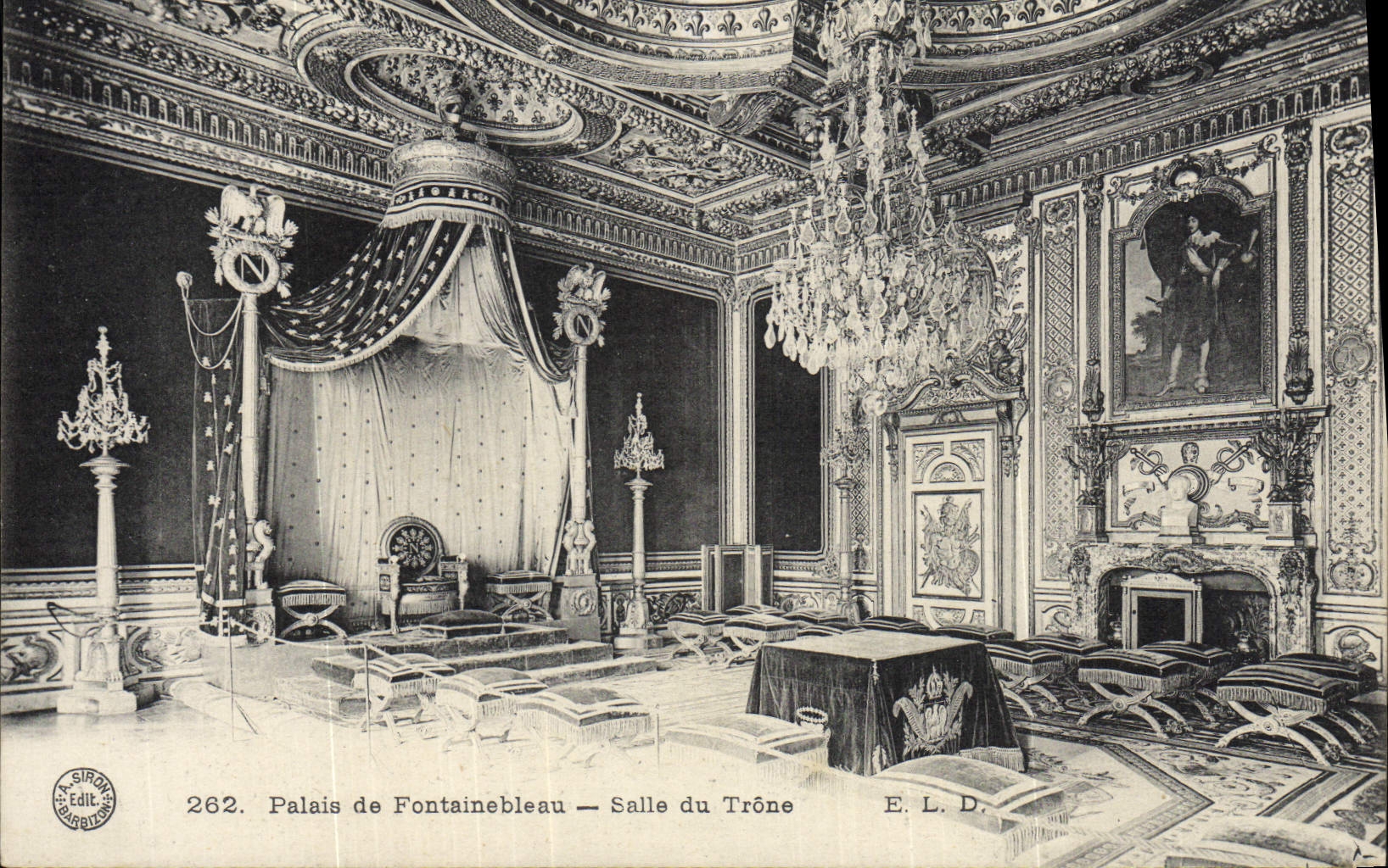 Palast von Fontainebleau — Thronsaal — Verlag E. L. D.