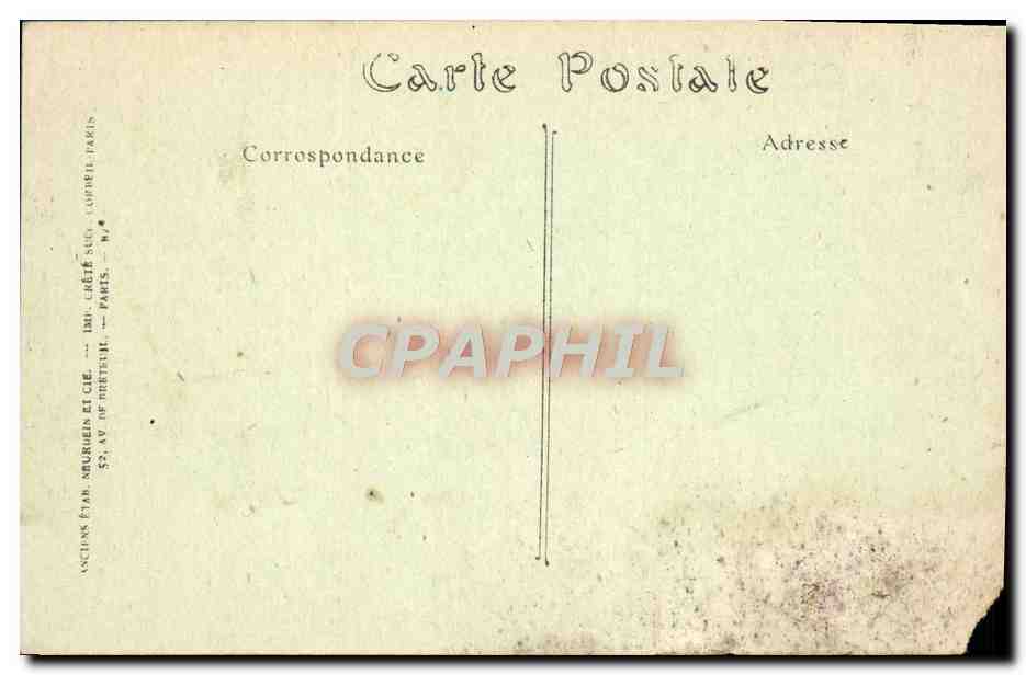 CPA Soissons La Cathedrale Chute du gros Pilier apres le Bombardement par les Allemands Militaria — Verso