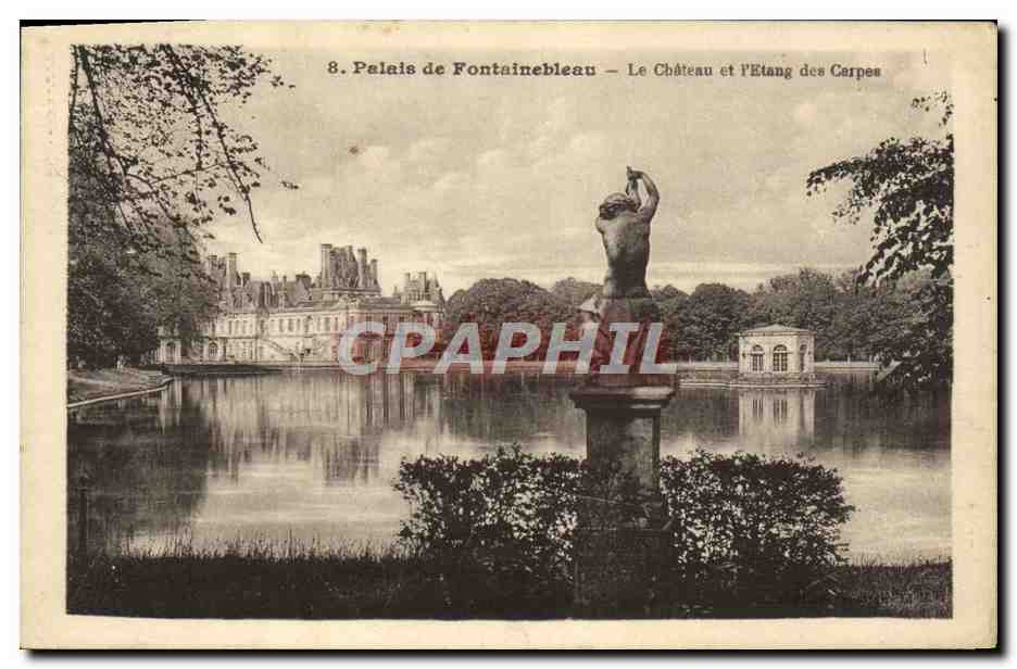 Palazzo di Fontainebleau — Il Castello e il Lago delle Carpe — n°8