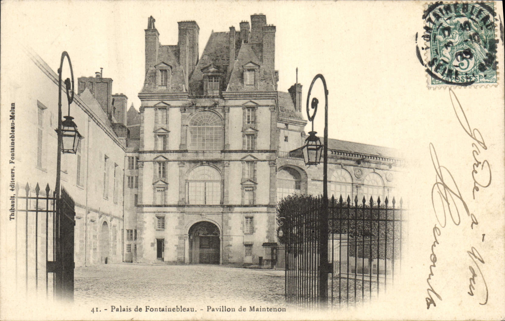 Palais de Fontainebleau — Pavillon de Maintenon — Thibault, éditeurs, Fontainebleau-Melun, n°41