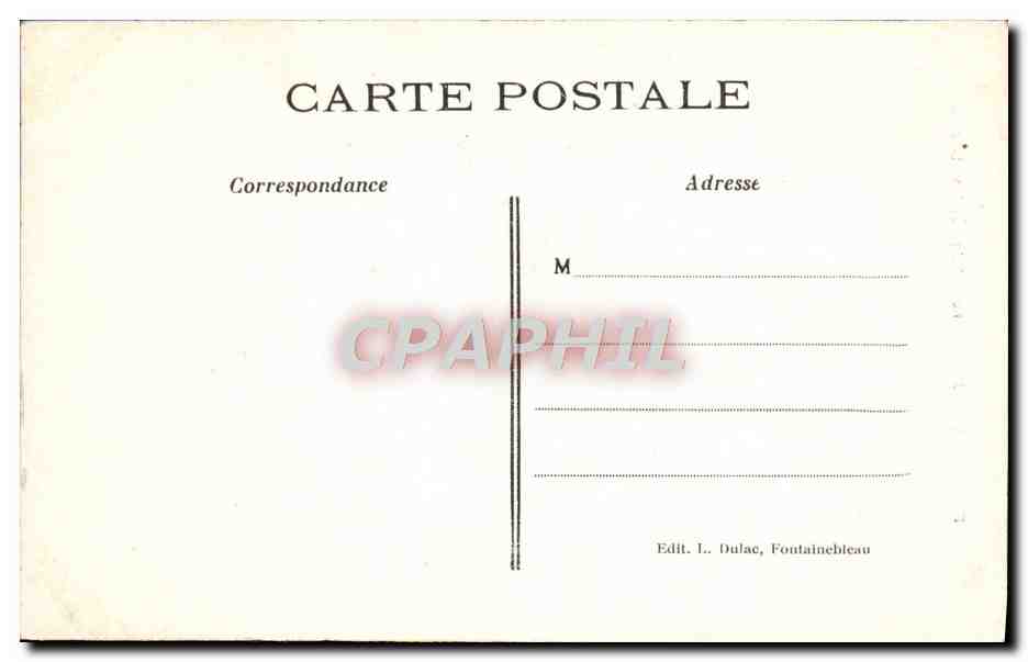 Fontainebleau — Portale della Chiesa di San Luigi — Edit. L. Dulac, Fontainebleau — Verso