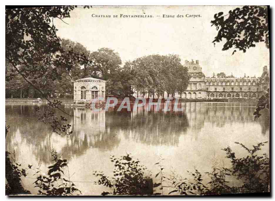 Castillo de Fontainebleau — Laguna de las Carpes — Editor no identificado