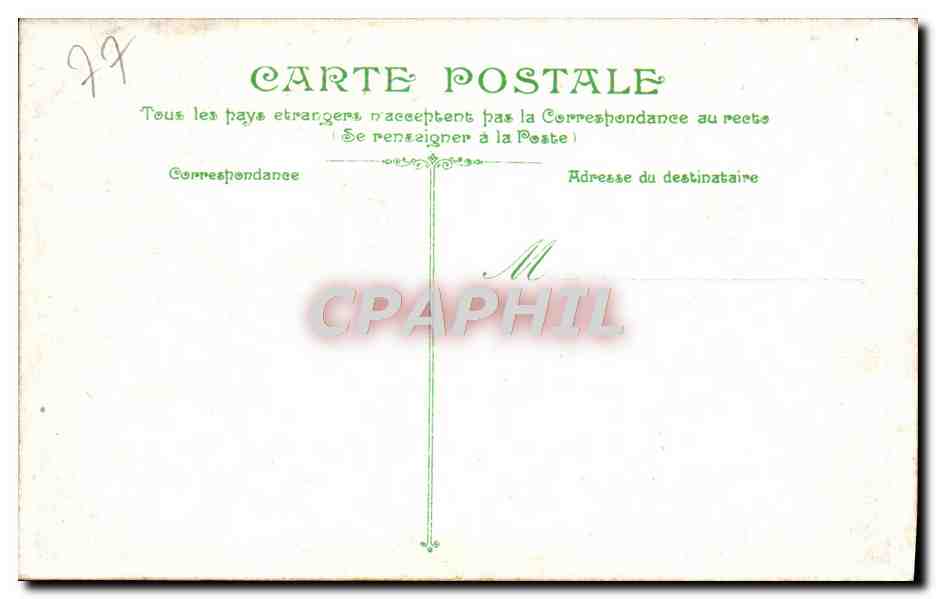 Fontainebleau. Il Pavillon Henri IV e il Parco — n° 16, editore L.V. — Verso