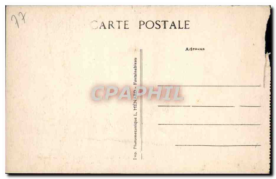 Palacio de Fontainebleau — Sala del Consejo — Colección Artística L. M. — Reverso
