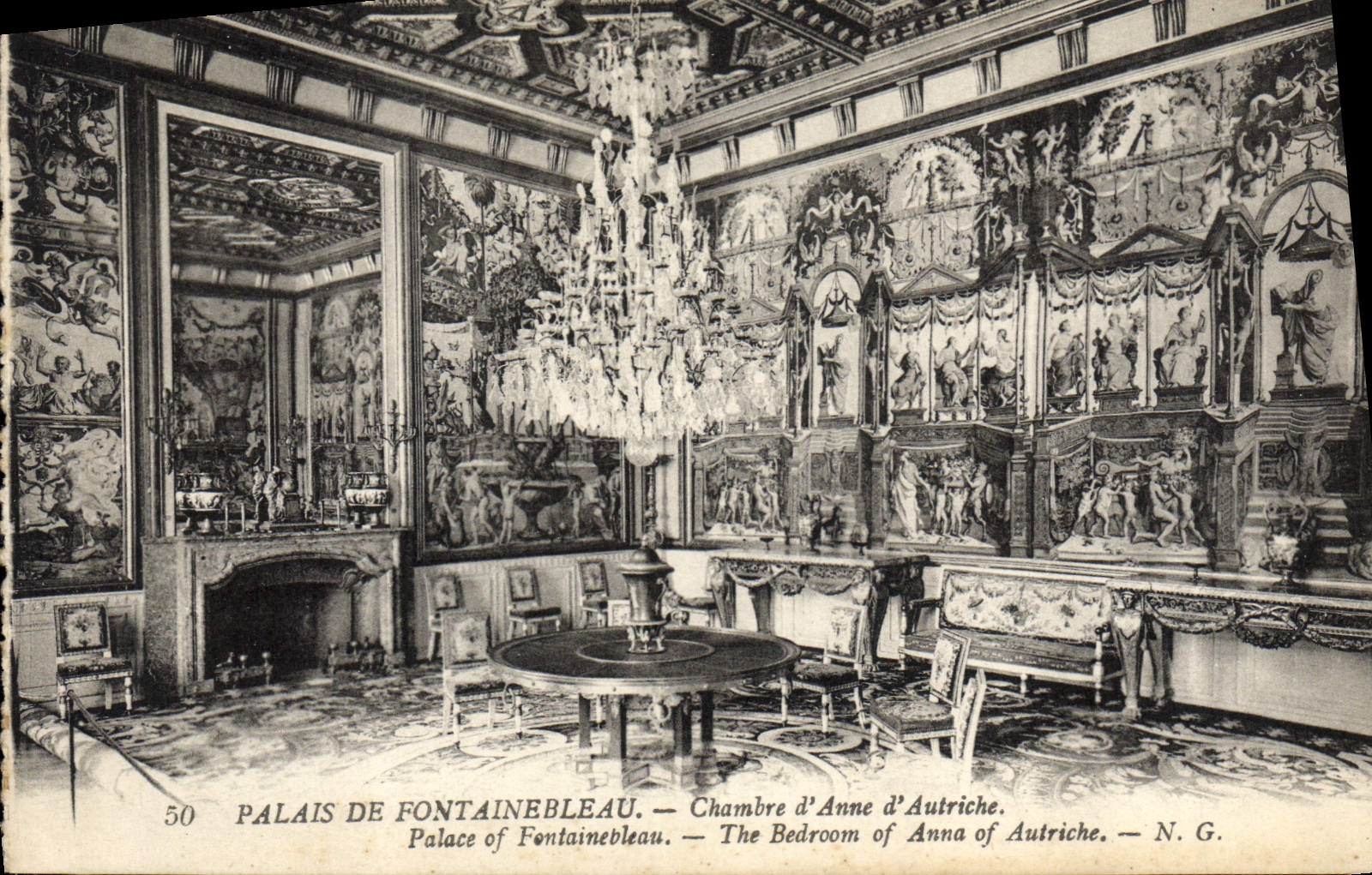 Palacio de Fontainebleau — Habitación de Ana de Austria — N.G.