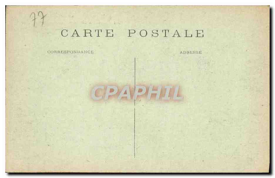 Palacio de Fontainebleau — Avenida y estanque de las Cascadas, tomado desde el Parterre — n°13 — Reverso