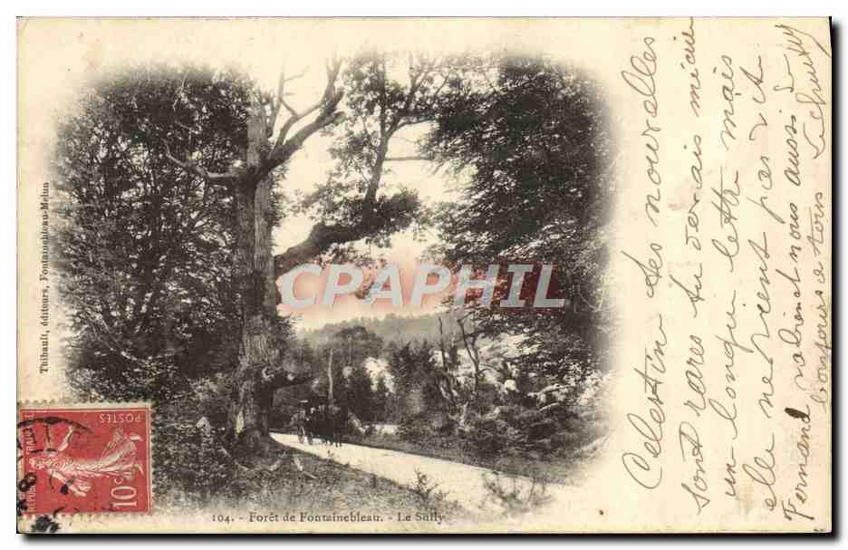 Forêt de Fontainebleau - Le Sully — Tilhauts, éditeurs, Fontainebleau-Mélan, n°104