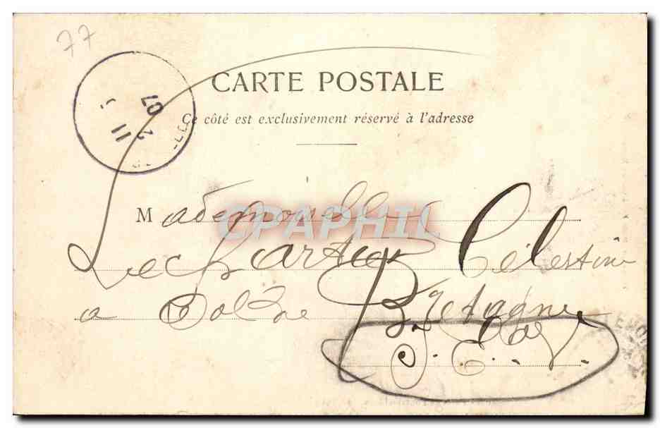 Forêt de Fontainebleau - Le Sully — Tilhauts, éditeurs, Fontainebleau-Mélan, n°104 — Rückseite