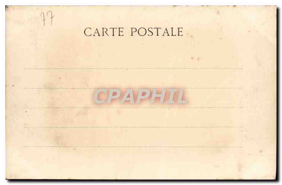 Fontainebleau — Camino della Sala da Pranzo di Napoleone III — senza editore né numero di serie visibile — Verso