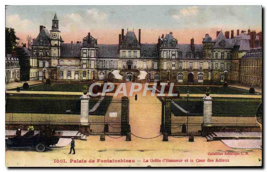 Palazzo di Fontainebleau — La Griglia d'Onore e la Corte degli Addii — Collezione Artistica L. M.
