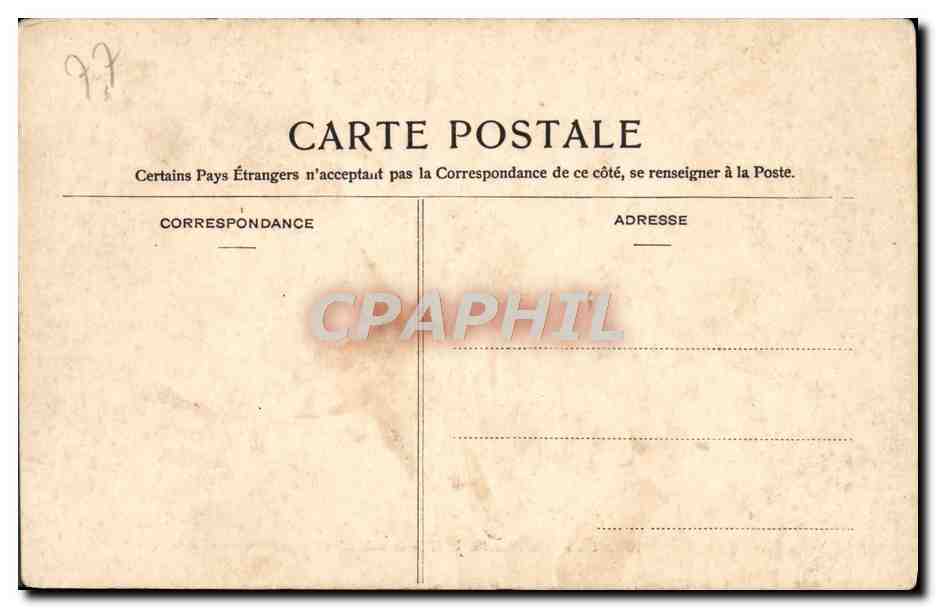 Palacio de Fontainebleau — Antecámara (Apartamentos de Napoleón I) — Editor CPAPHIL, n° 287 — Reverso