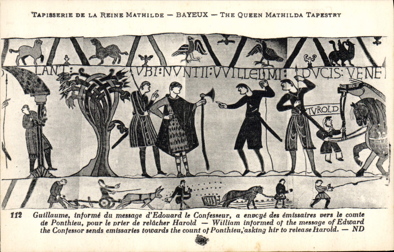 Tapisserie de la Reine Mathilde — Bayeux — The Queen Mathilda Tapestry — scène 112