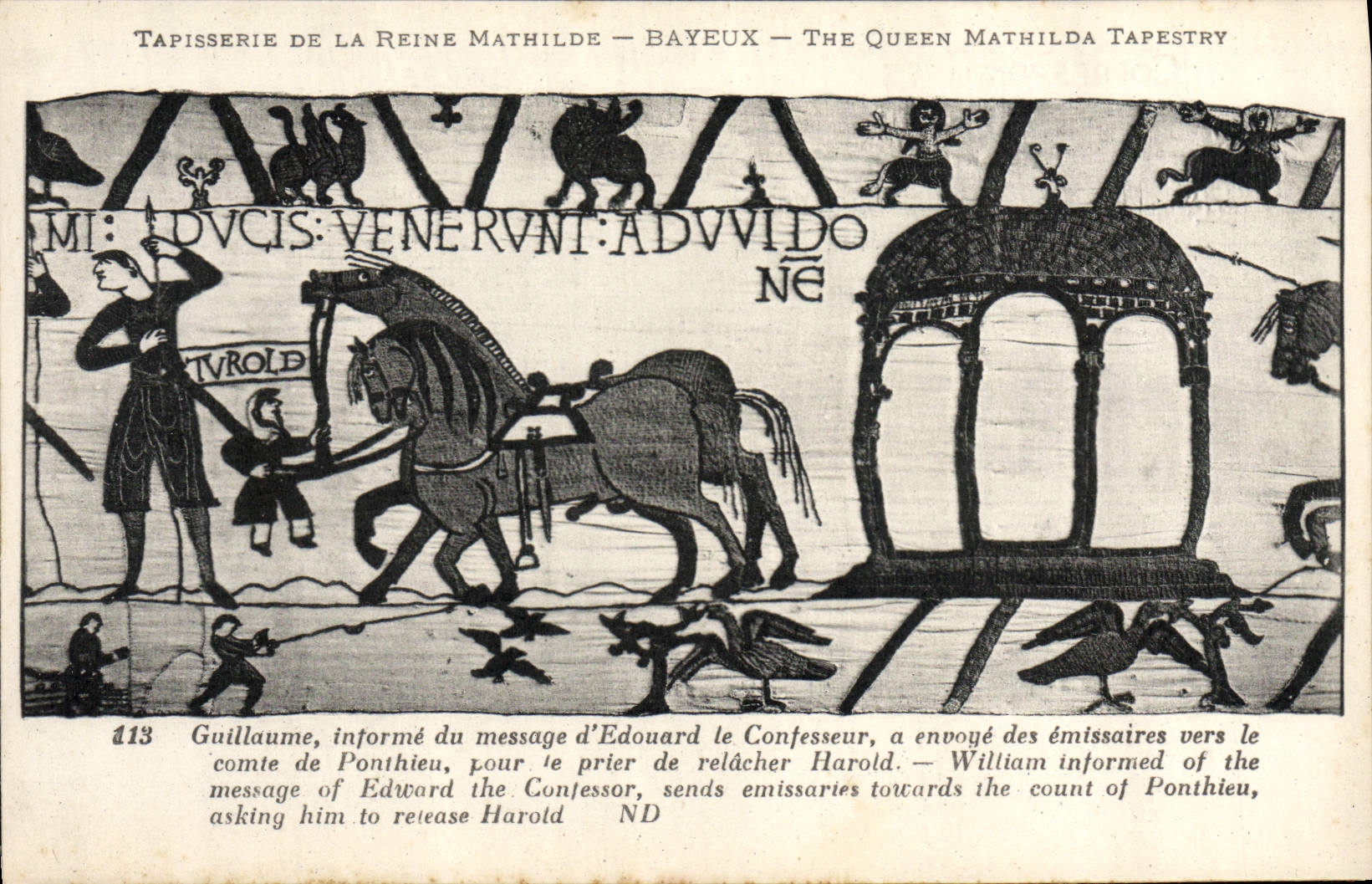 Tapisserie de la Reine Mathilde — Bayeux — The Queen Mathilda Tapestry — scène 113
