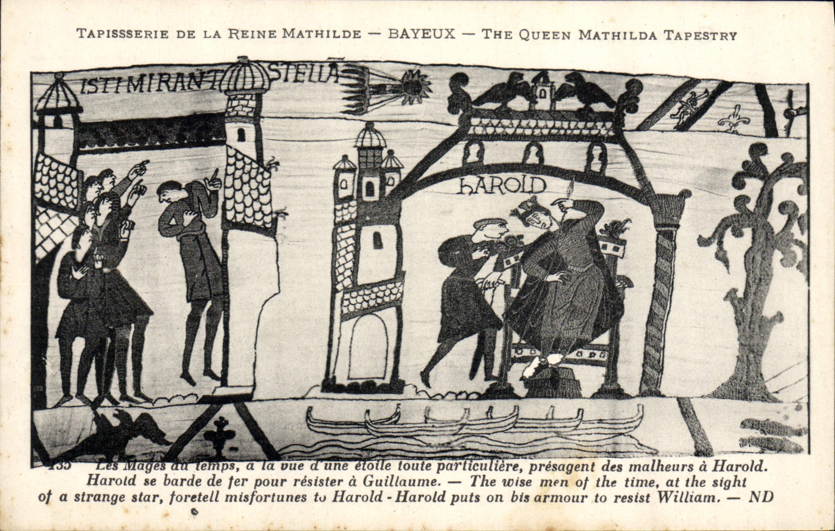 Tapisserie de la Reine Mathilde — Bayeux — The Queen Mathilda Tapestry — scène des Mages