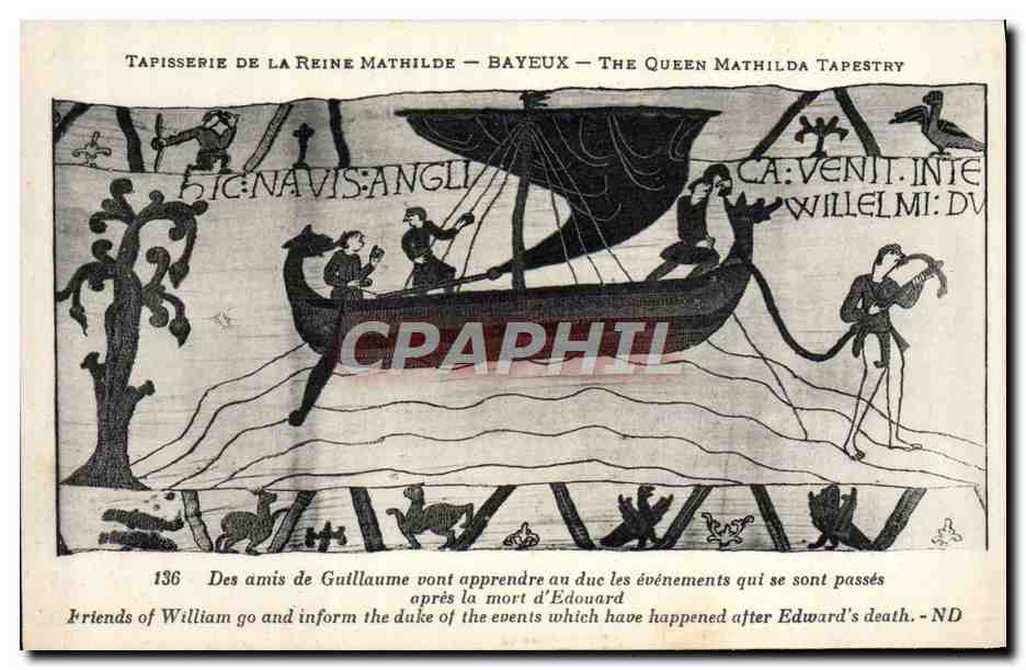 Tapisserie de la Reine Mathilde — Bayeux — The Queen Mathilda Tapestry — scène 136