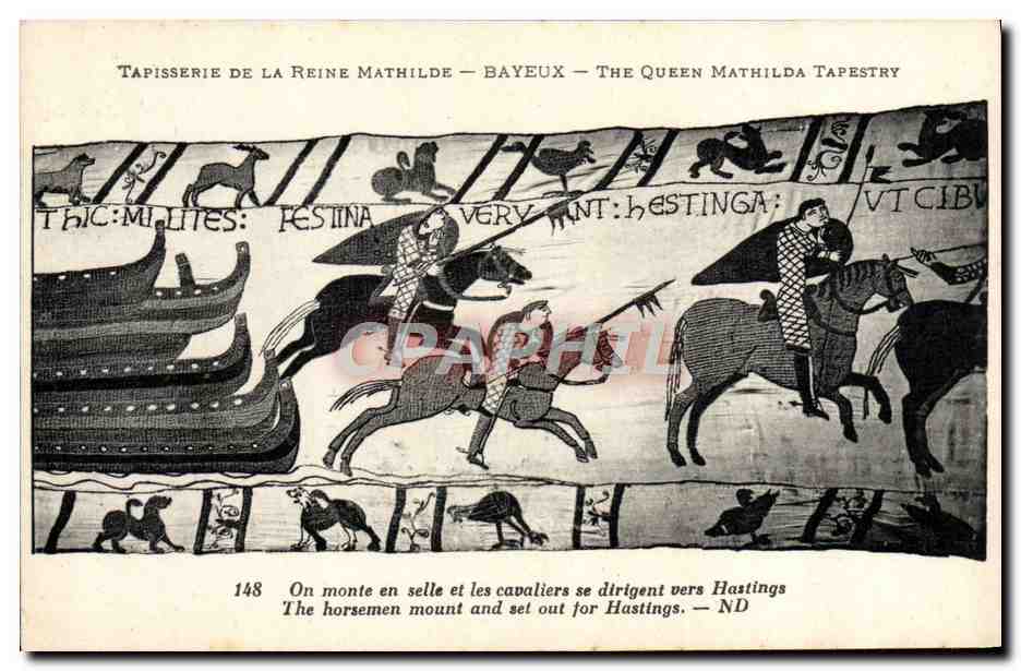 Tapisserie de la Reine Mathilde — Bayeux — The Queen Mathilda Tapestry — scène 148