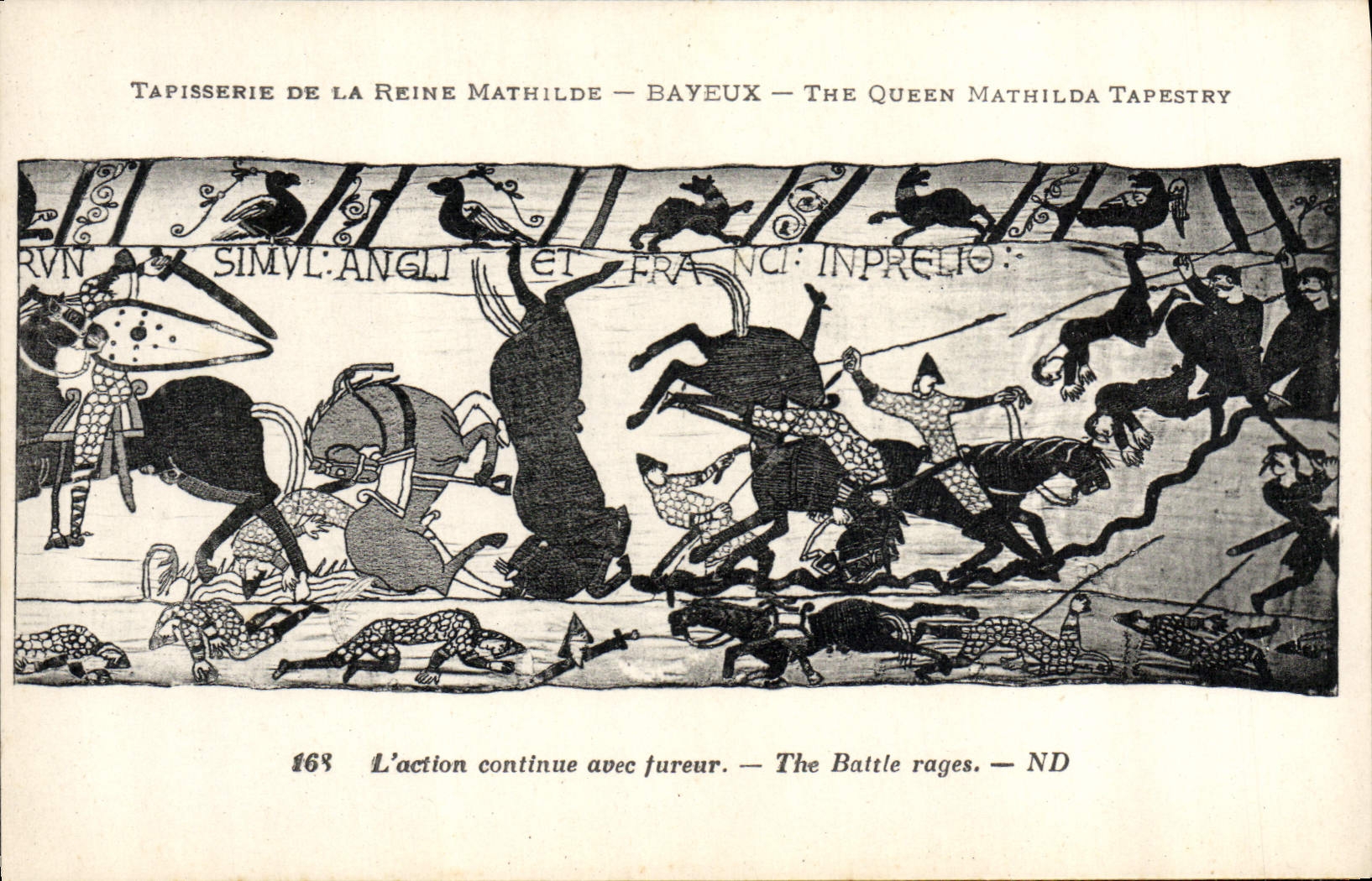 Tapisserie de la Reine Mathilde — Bayeux — The Queen Mathilda Tapestry — scène 168
