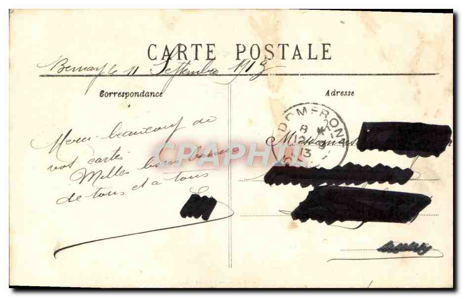 CPA Le Bonnet De Coton Folklore — Verso