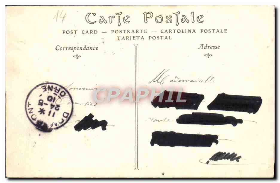 CPA Trouvile sur Mer La Plage  — Rückseite