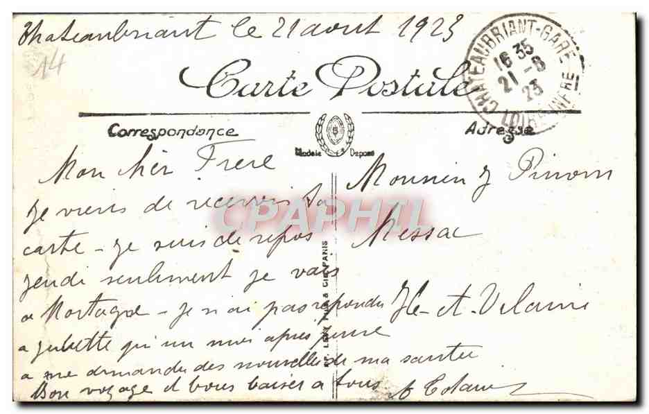 CPA Langrune sur Mer La Peche aux Crevettes — Rückseite