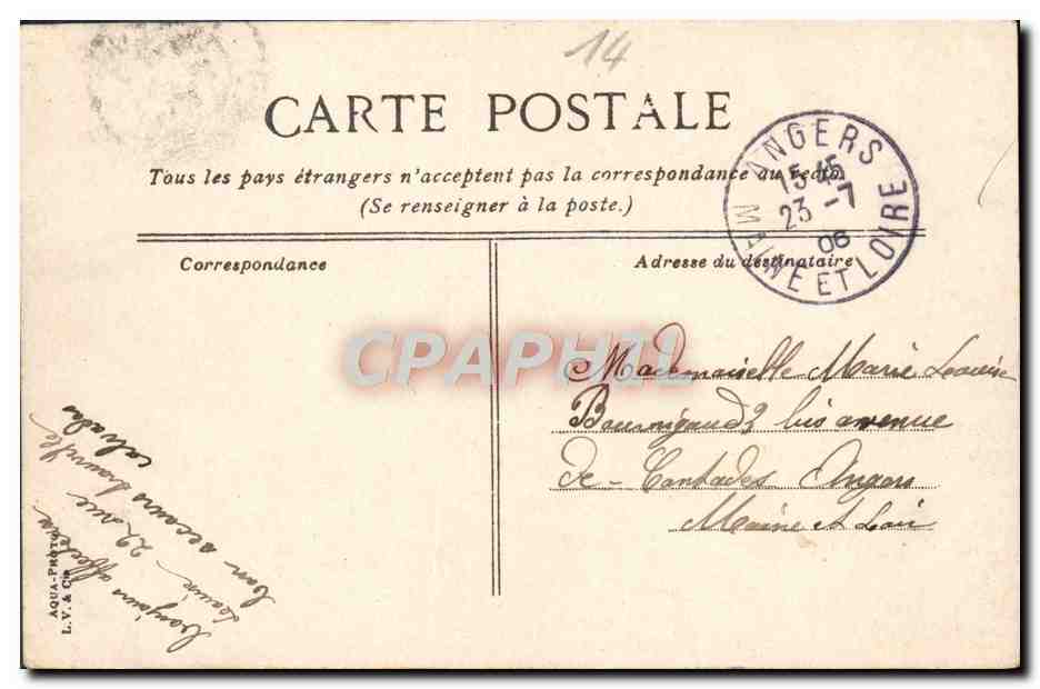 CPA Trouville Le quai Vallee Caleche Cheval — Verso