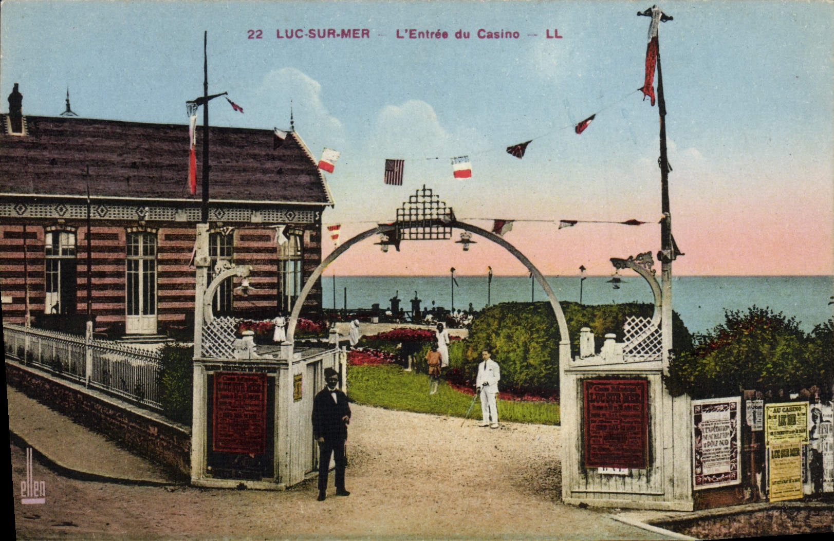CPA Luc sur Mer L'Entree du Casino
