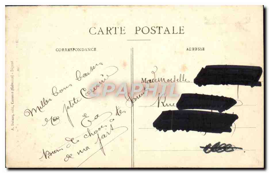 CPA Histoire du Costume en Normandie Jeune fille au rouet Folklore — Verso