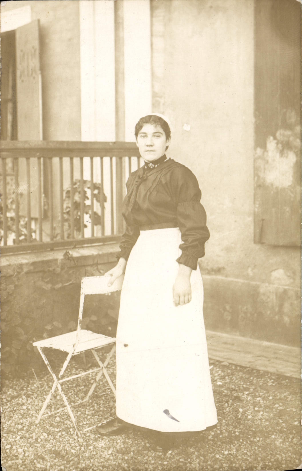 CARTE PHOTO Femme Bain de Bretagne Ille et Vilaine Folklore