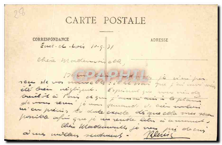 Bailleau-sous-Gallardon (E.-et-L.) — Bords de la Voise au Vieux Moulin — Reverso