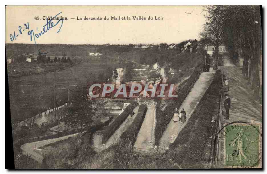 Châteaudun — La descente du Mail et la Vallée du Loir — éditeur Nénette, n°65