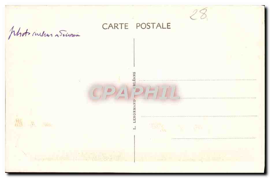 Châteaudun (Eure-&-Loir) — La Place du 18-Octobre — La Fontaine. — Rückseite