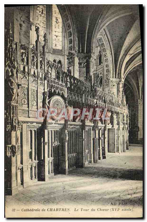 CPA Cathedrale de Chartres Le Tour du Choeur 