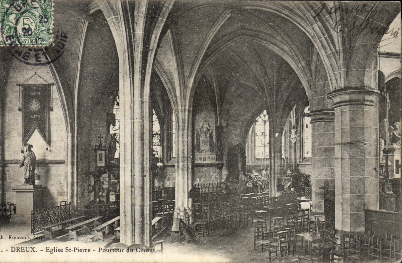 Intérieur de l'église Saint-Pierre - Pourtour du Chœur — H. Foucault, éd. - DREUX
