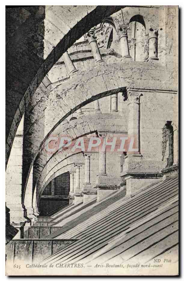 CPA Cathedrale de Chartres Arcs Boutants 