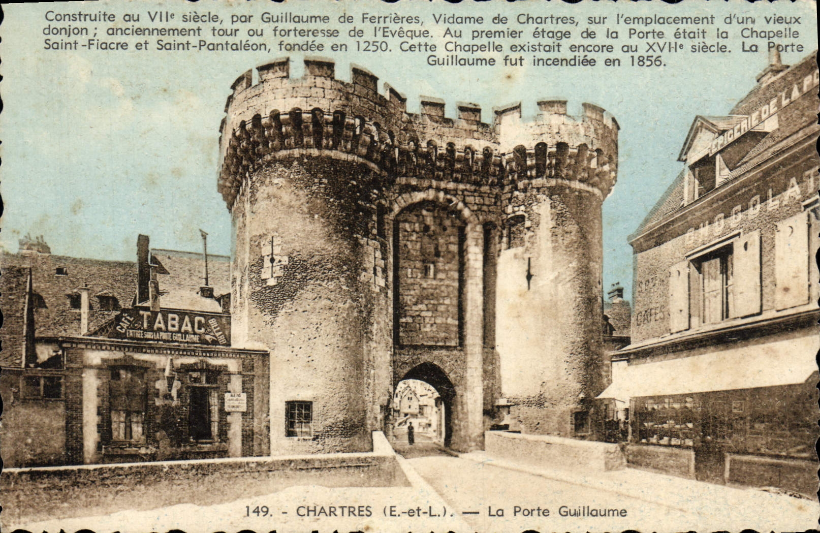 CPA Chartres La Porte Guillaume Tabac