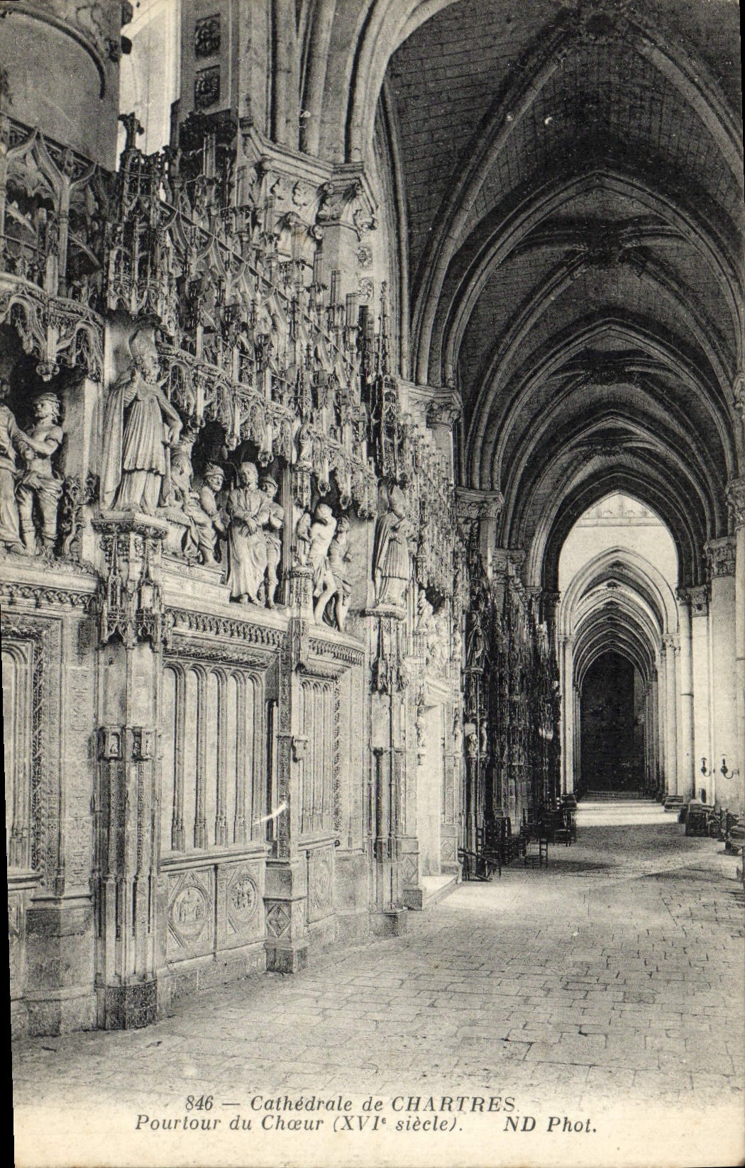 CPA Cathedrale de Chartres Poutour du Choeur 