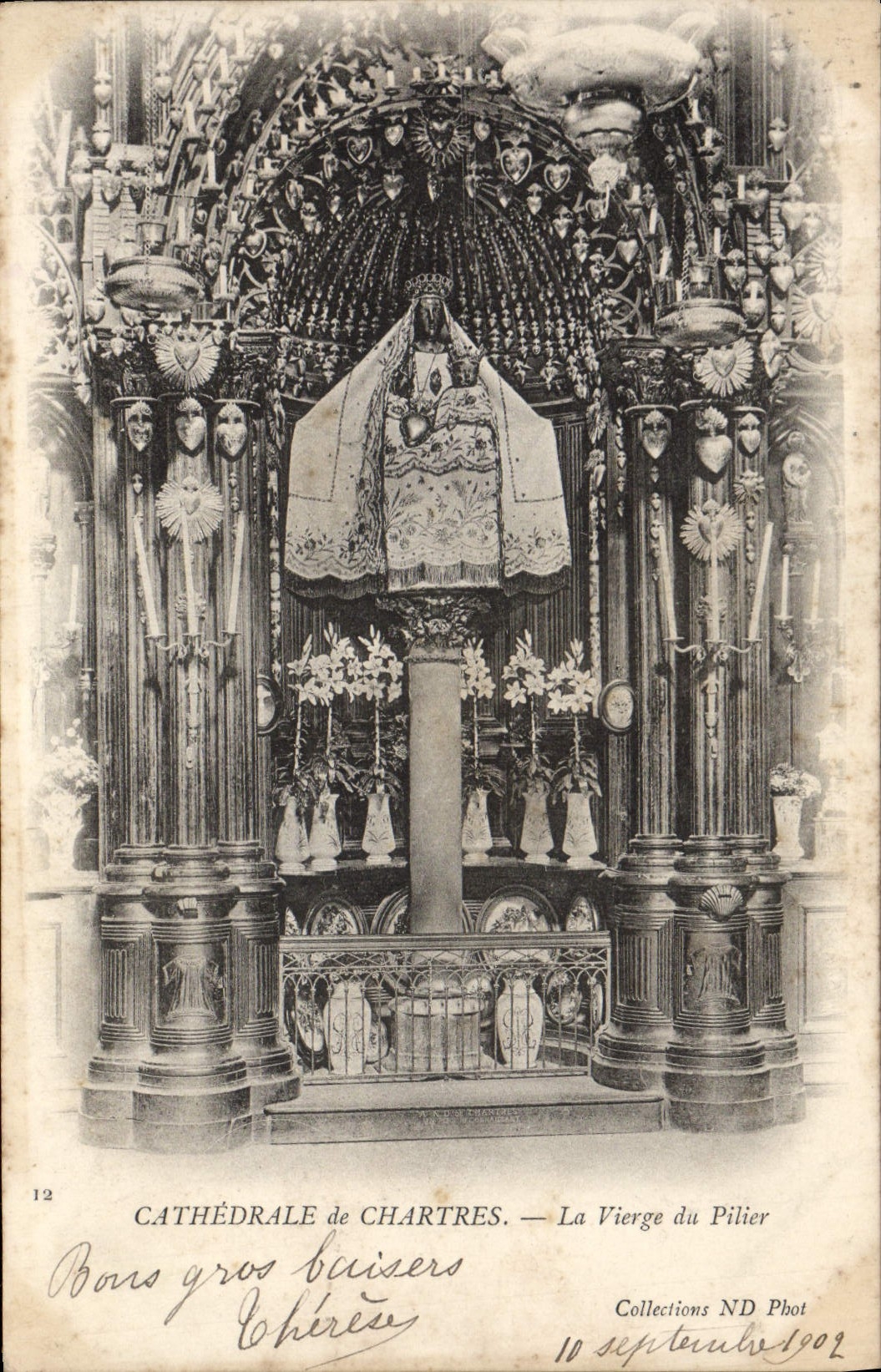 CATHÉDRALE de CHARTRES — La Vierge du Pilier — Collections ND Phot, n°12